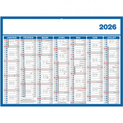 CALENDRIER 7 MOIS SUR CHAQUE FACE 29X39,5CM