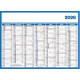 CALENDRIER 7 MOIS SUR CHAQUE FACE 40X55CM SOUPLE