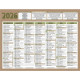 CALENDRIER 7 MOIS SUR CHAQUE FACE NATURA 13,5X17,5CM