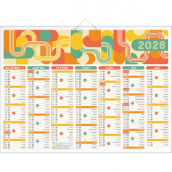 CALENDRIER AIR DU TEMPS 40,5X55CM 7 MOIS RECTO/VERSO