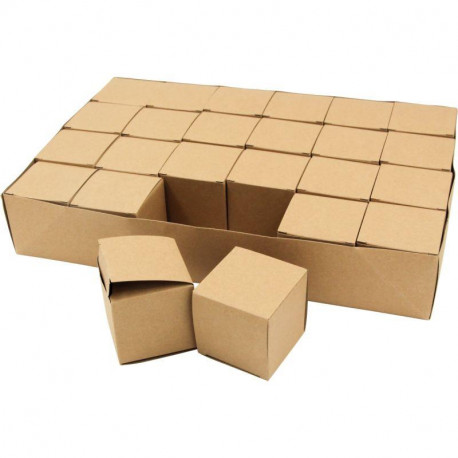 CALENDRIER DE L'AVENT, 24 BOÎTES EN KRAFT