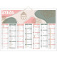 CALENDRIER ZEN 7 MOIS SUR CHAQUE FACE 40,5X55CM