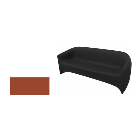 CANAPE INTERIEUR EXTERIEUR SOFA POLYPRO BLOWL  200XP79XH76 ASSISE P 76CM COLORIS BASIC TERRACOTA CLAY2022 100% RECYCLABLE 45KG 