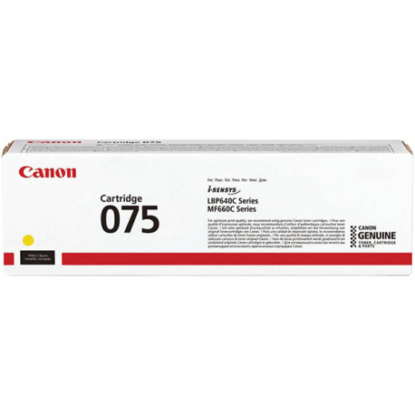 CANON 075 CARTOUCHE LASER JAUNE AUTHENTIQUE