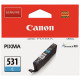 CANON 531 CARTOUCHE JET D'ENCRE CYAN AUTHENTIQUE (CLI531C)