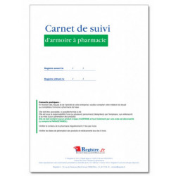 CARNET DE SUIVI D ARMOIRE A PHARMACIE