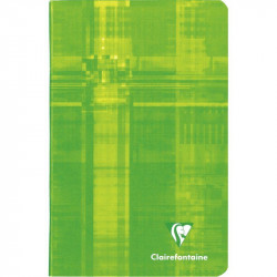 CARNET PIQUÉ 96 PAGES, 11X17 CM Grands carreaux SEYES - PEFC - 100% recyclable - Fab France