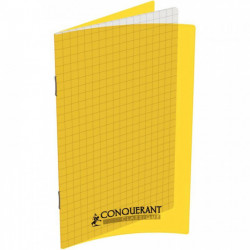 CARNET POLYPRO PIQURE 11x17 96P 90G 5x5 JAUNE HAMELIN 400013592