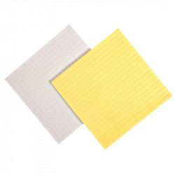 CARRÉS ADHÉSIFS *PQT800 *DOUBLE FACE 3D, ASSORTIS