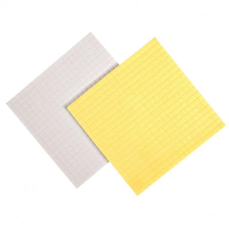 CARRÉS ADHÉSIFS *PQT800 *DOUBLE FACE 3D, ASSORTIS