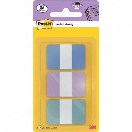 CARTE DE 36 INDEX RIGIDE STANDARD FORMAT 25,4 X 38 MM BLEU VIOLET VERT