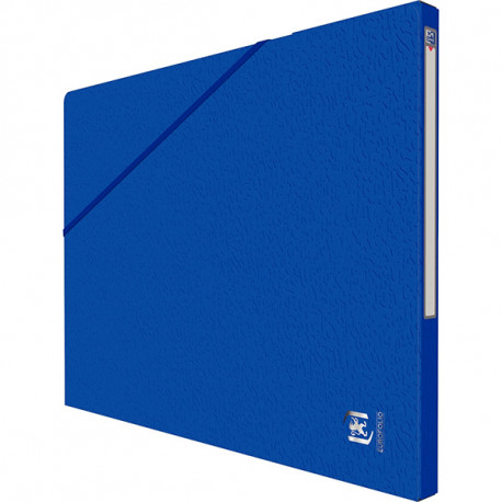 CARTON DE 10 CHEMISES EUROFOLIO+ ALPINA, DOS 15 MM, BLEU