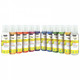 CARTON DE 12 FLACONS 150 ML DE PEINTURE ACRYLCOLOR COULEURS PAILLETÉES ASSORTIES