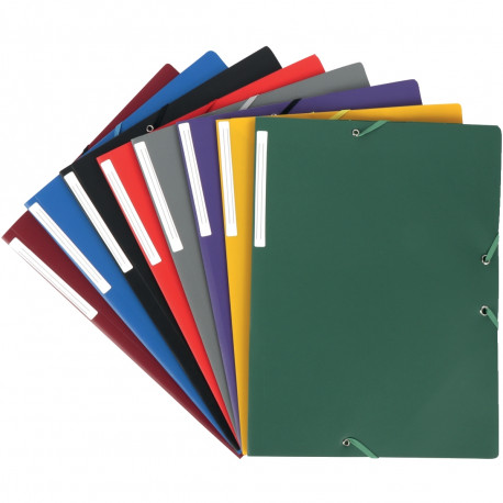 CHEMISES 3 RABATS À ÉLASTIQUES EN POLYPROPYLÈNE PQT50 OPAQUE 4/10ÈME FORM