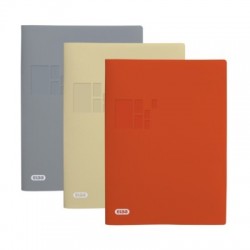 PROTEGE DOCUMENTS ELBBUS A4 20 VUES ASS x10 GRIS ORANGE BEIGE POLYPRO 300µ