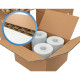 CARTONS 80X60X60 CM LOT DE 10 CAISSES AMÉRICAINES DOUBLE CANNELURE RECYCLÉ