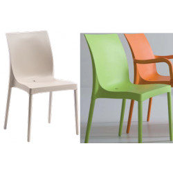 CHAISE IRIS TECHNO VERT 42 ASSISE H45 X P 54 CM POLYMER STRUCTURE 4 PIEDS Les sièges Iris combinent solidité et design italien d