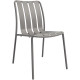 CHAISE VERANO GRIS L43,6 X P58,4 X H 84,2 ASSISE H 46CM Mobilier extérieur entièrement 100% aluminium, durable et élégant, léger