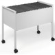 CHARIOT A ROULETTES POUR DOSSIERS SUSPENDUS A4 - POUR 80 DOSSIERS SUSPENDUS - DIMENSIONS L655 H592 P368mm- GRIS