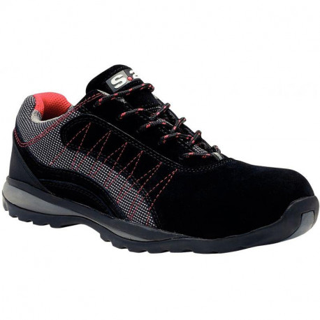 CHAUSSURES BASSES DE SÉCURITÉ ZEPHIR POINTURE 46 ENV 560G PAR PIED CUIR EN ISO 20345 S1 P HRO HI CI SRA S24