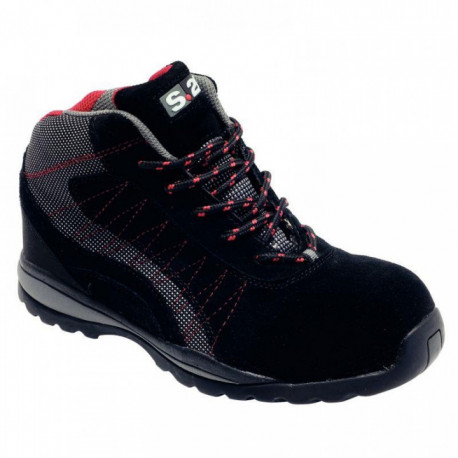 CHAUSSURES HAUTES DE SÉCURITÉ LEVANT POINTURE 43 ENV 590G PAR PIED CUIR EN ISO 20345 S1 P HRO HI CI SRA S24