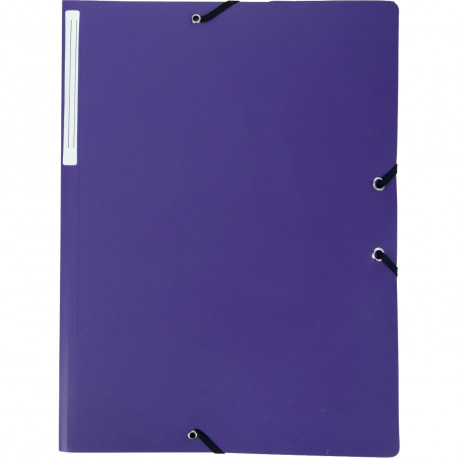 CHEMISE 3 RABATS À ÉLASTIQUES EN POLYPROPYLENE  OPAQUE 4/10ÈME 24X32 CM VIOLET