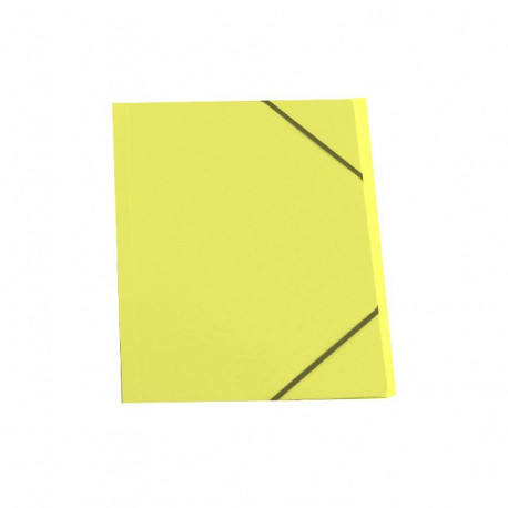 CHEMISE 3 RABATS ELASTIQUE CARTE RECYCLEE JAUNE REF223031 ELBA 100200698