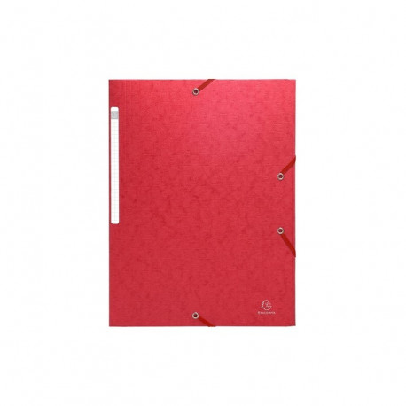 CHEMISE 3 RABATS ELAST.'SCOTTEN'  5.5/10e ROUGE CARTE LUSTREE FSC  GAUFFREE