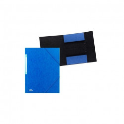 CHEMISE CARTE LUSTREE 510E BICOLORE 3 RABATS+ELAST. BOSTON PQT10 BLEU ELBA 1