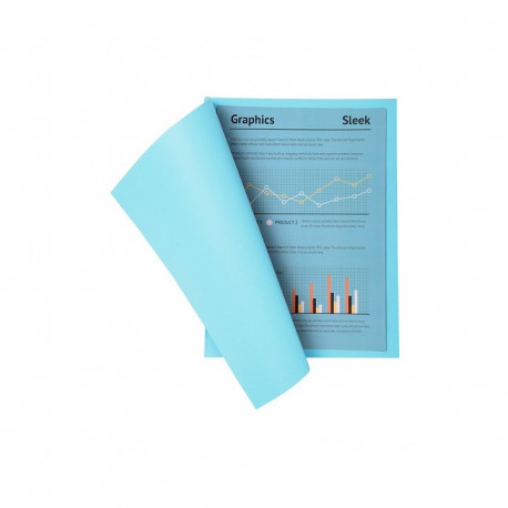 CHEMISE COULEURS VIVES SUPER 180 PEFC/ISO9706 -160G- 24x32 BLEU CLAIR PQT 100