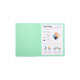 CHEMISE COULEURS VIVES SUPER 180 PEFC/ISO9706  24x32 VERT CLAIR PQT 100 34000