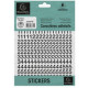 CHIFFRES AUTO ADHESIFS1 PLANCHES 0-9 NOIR 10MM ET PLUS DE 40 CARACTERES SPECIAUX