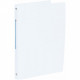 CLASSEUR 4 ANNEAUX RONDS DIAMÈTRE 16MM POUR FORMAT A4 BLANC EN POLYPROPYLÈNE  5/10E