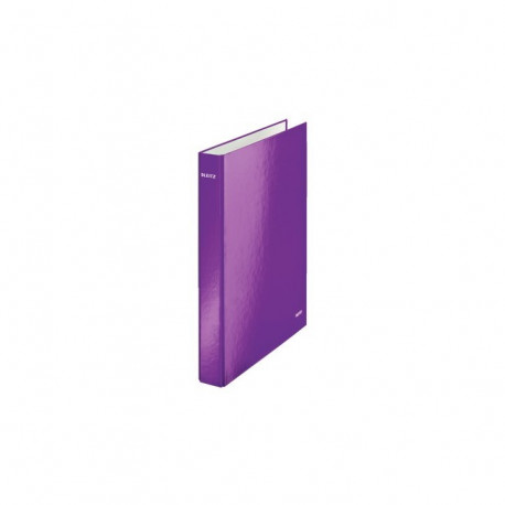 CLASSEUR CARTON 4 ANNEAUX 25MM A4+ VIOLET WOW LEITZ 42420062