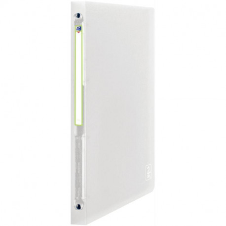 CLASSEUR ELBA 2ND LIFE A4 DOS 20 4 ANNEAUX ROND EN POLYPROPYLÈNE  TRANSLUCIDE INCOLRE 400059561