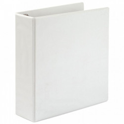 CLASSEUR PERSONNALISABLE KREACOVER A4+, 4 ANNEAUX DIAMÈTRE 60 MM, BLANC