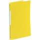 CLASSEUR EN POLYPROPYLÈNE 5/10ÈME 4 ANNEAUX RONDS DIA. 16MM P/ A4 JAUNE