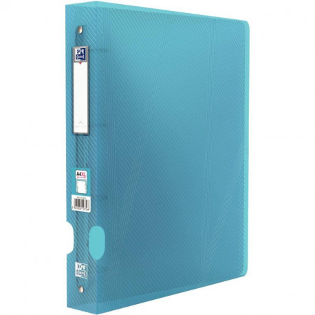 CLASSEUR POLYPRO TRANSPARENT A4+ DOS 40MM HAWAI BLEU REF223031 ELBA 100201755