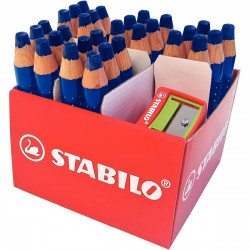 CLASSPACK DE 30 CRAYONS MARKDRY BLEUS + 2 TAILLES-CRAYONS