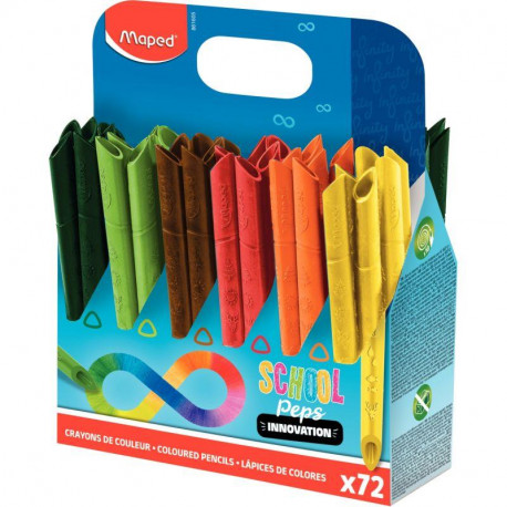 CLASSPACK DE 72 CRAYONS DE COULEUR INFINITY