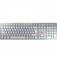 CLAVIER FILAIRE CHERRY KC6000  SLIM COULEUR SILVER