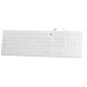 CLAVIER FILAIRE MEDICAL ETANCHE IP68 USB-A REVETEMENT INTEGRAL SILICONE RESISTANT A L EAU ET ETANCHE A LA POUSSIERE