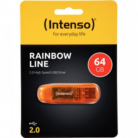 CLÉ USB 2,0 INTENSO RAINBOW 64 GO