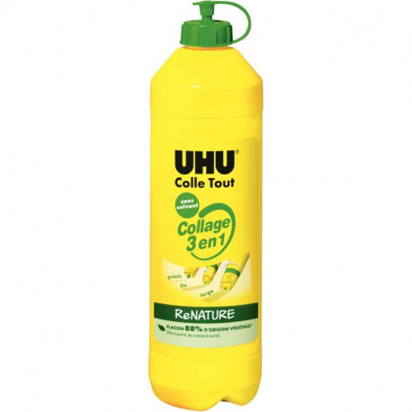 COLLE 3 EN 1 UHU 810ML FLACON 