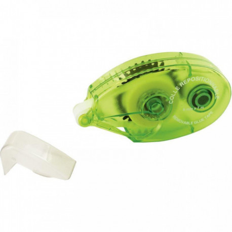 COLLE REPOSITIONNABLE DEROULEUR JETABLE 8MMX7M