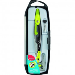 COMPAS MINE, 1 BAGUE UNIVERSELLE, 1 ÉTUI MINES COFFRET 3 PIÈCES OPEN METAL : 1