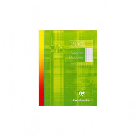 COPIES DOUBLES CLAIREFONTAINE NON PERF. 17x22 90G 200 PAGES SEYES PEFC