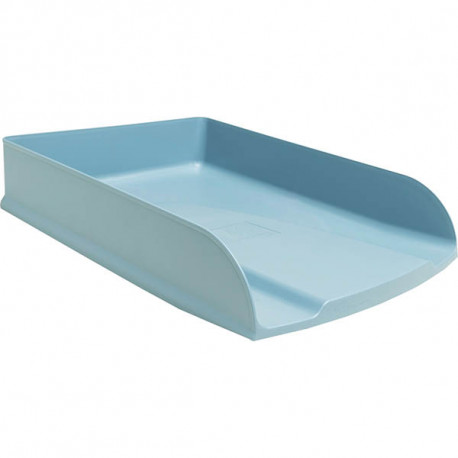 CORBEILLE A C COURRIER AUTENTIK  BLEU PASTEL P/A4+ 24X32   90% RECYCLE AGEC RECYCLABLE ANGE BLEU L25,5 H6,5 P34,7CM 