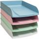 CORBEILLE A C COURRIER AUTENTIK  VERT PASTEL P/A4+ 24X32   90% RECYCLE AGEC RECYCLABLE ANGE BLEU L25,5 H6,5 P34,7CM 