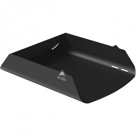 CORBEILLE A  COURRIER METAL NOIR L25 H6,3 P34 CM RECYCLABLE ALBA 